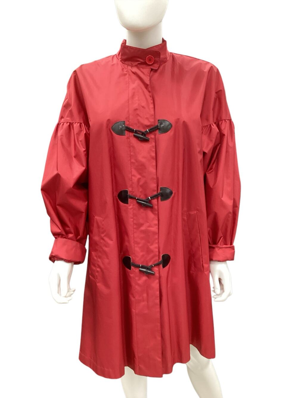 VTG Chiango By Fleet Street Raincoat Women’s Size M  Removable Plaid Lining Red